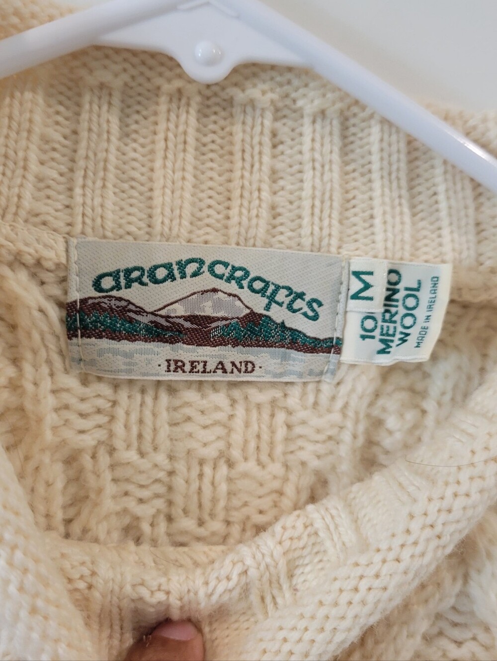 Aran Crafts Turtle-neck Sweater Size Medium - Picture 3 of 5